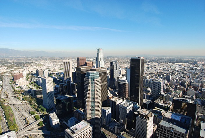 downtown los angeles helicopter tour flight over la live