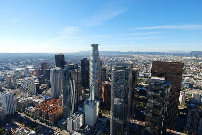 los angeles helicopter tour over downtown la